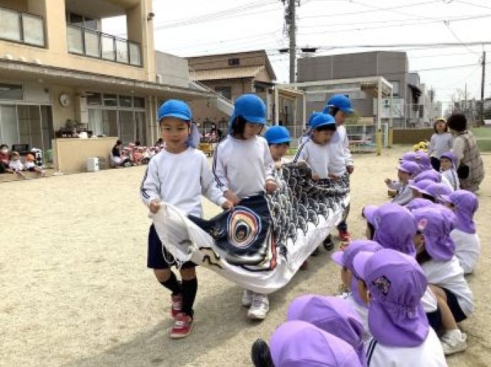 鯉のぼり初上げ