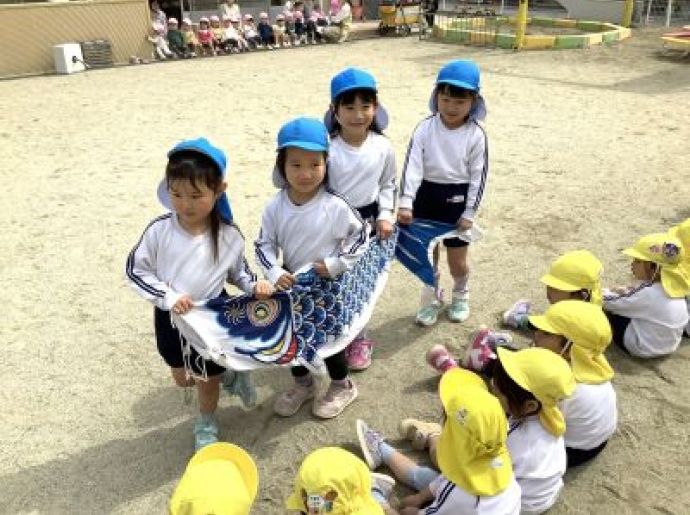 鯉のぼり初上げ